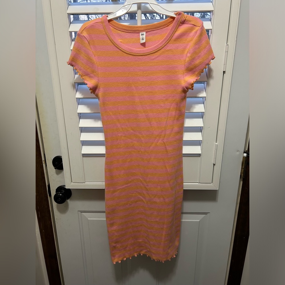 BP small pink dress with stripes